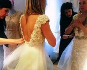 Working with a designer to create your dream wedding dress
