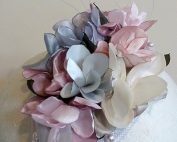 How to make flowers for bridal and bridesmaid hair accessories and sashes
