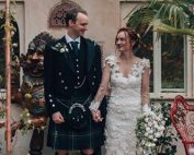 Jessica & Will’s DIY meets couture wedding