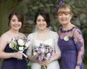 Chic but unusual choice as Mother of the Bride or Mother of the Groom wear the same colour as bridesmaids